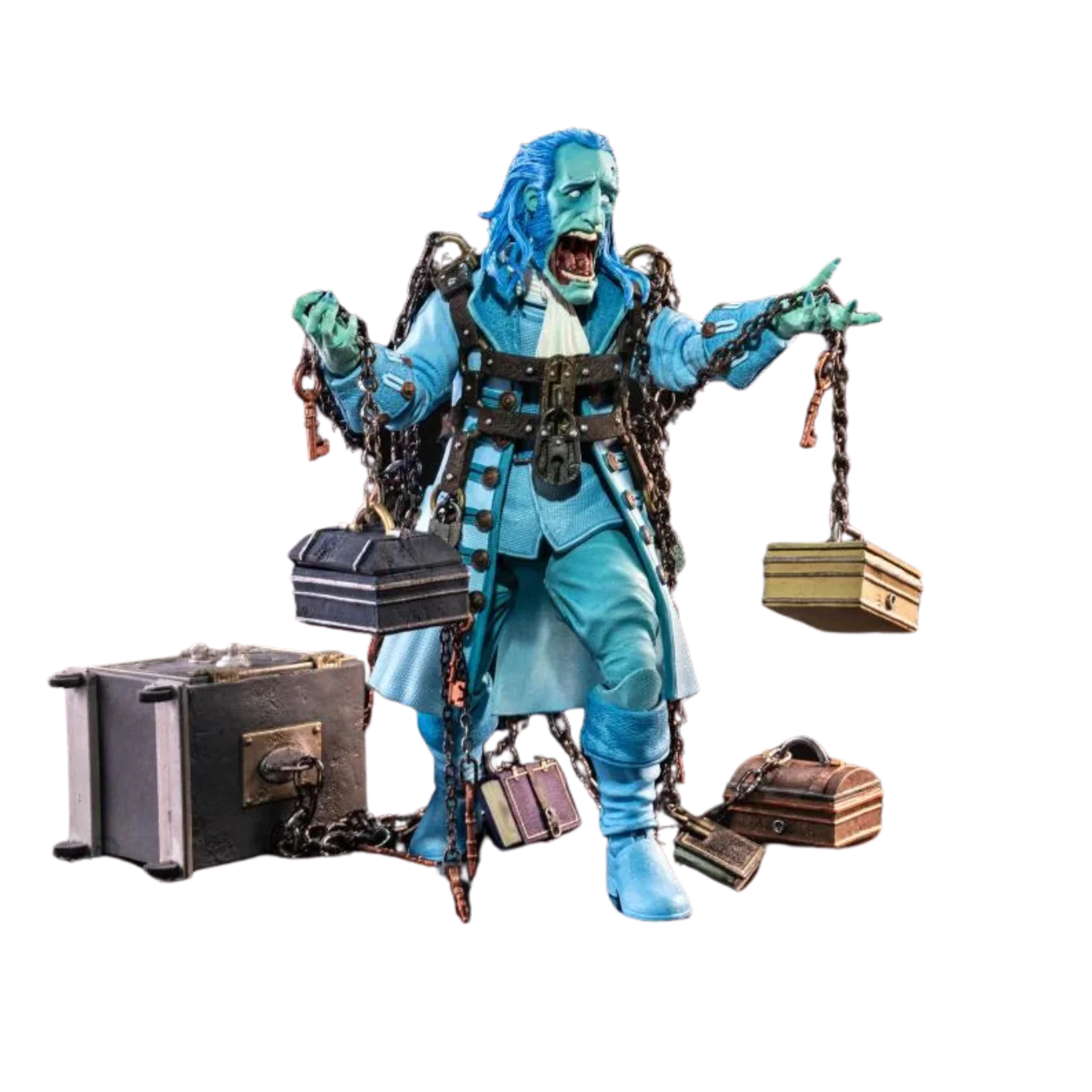 Figura Obscura: The Ghost of Jacob Marley haunted blue figure