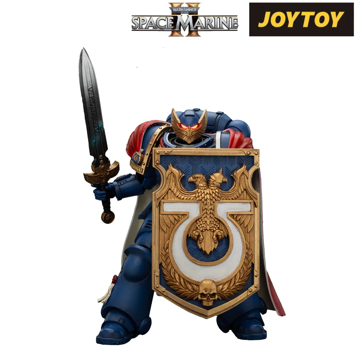 Warhammer 40,000: Space Marine 2 Ultramarines Victrix Honour Guard With Storm Shield And Power Sword Action Figure
