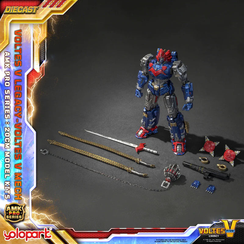 Voltes V: Legacy Voltes V Mech Model Kit AMK PRO Series By Yolopark