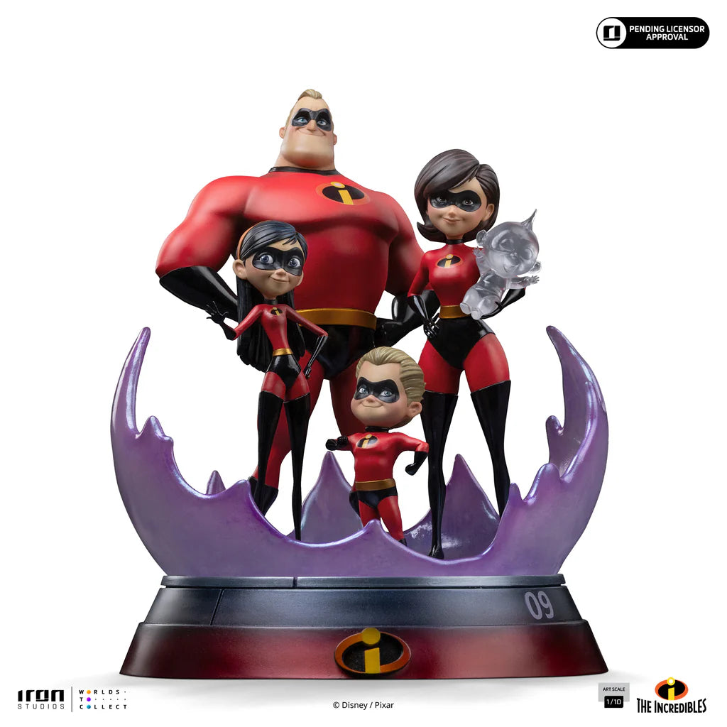 The Incredibles Diorama Statue By Iron Studios