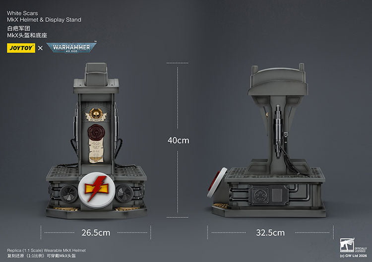 Warhammer 40,000 White Scars MkX Helmet X Display Stand