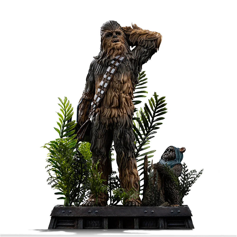 Star Wars Chewbacca And Tokkat Art Scale By Iron Studios
