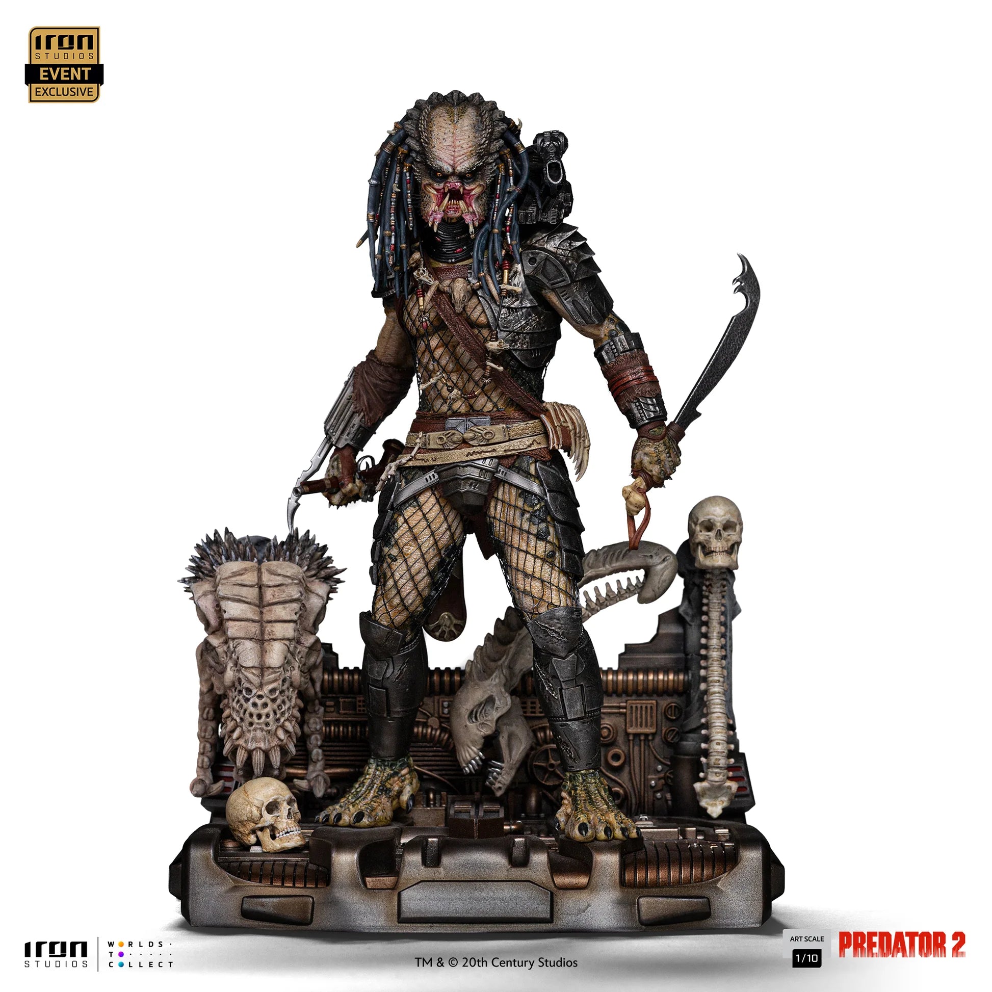Elder Predator (CCXP Exclusive) Predator 2 Statue By Iron Studios