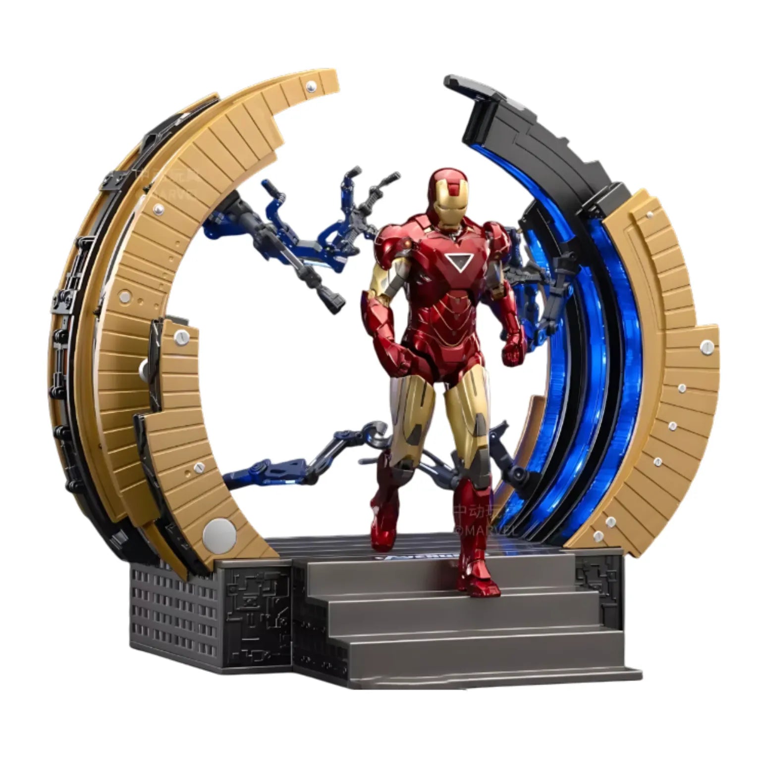 IRON MAN Mark 6 with Suit-Up Gantry Action Figure by ZD Toys