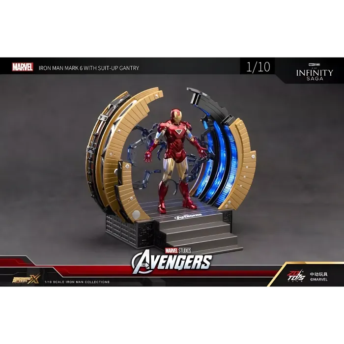 IRON MAN Mark 6 with Suit-Up Gantry Action Figure by ZD Toys
