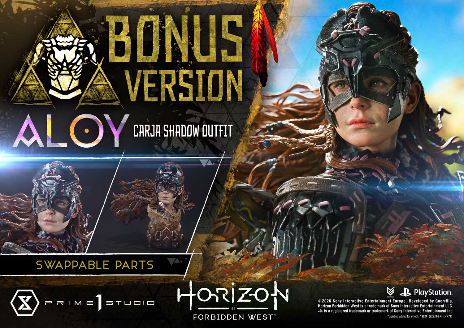 Horizon Forbidden West Aloy Carja Shadow Outfit DX Bonus Version By Prime 1 Studios