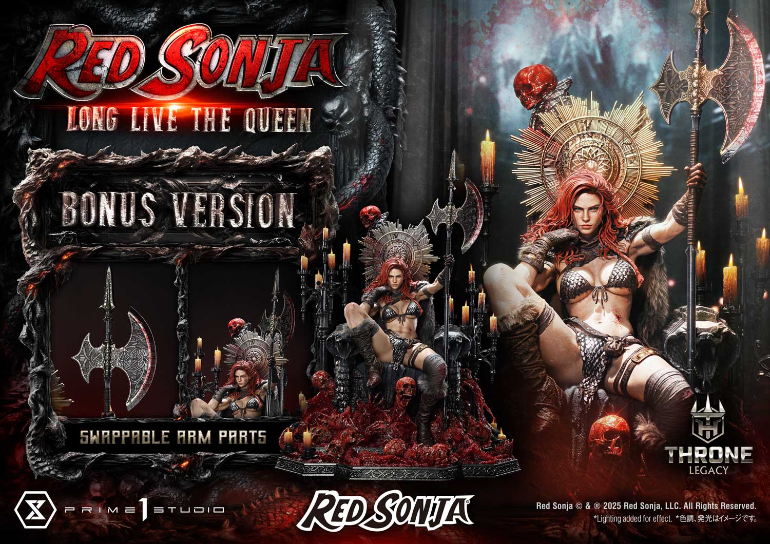 Red Sonja favorite Long Live the Queen Bonus Version Statue By Prime 1 Studios
