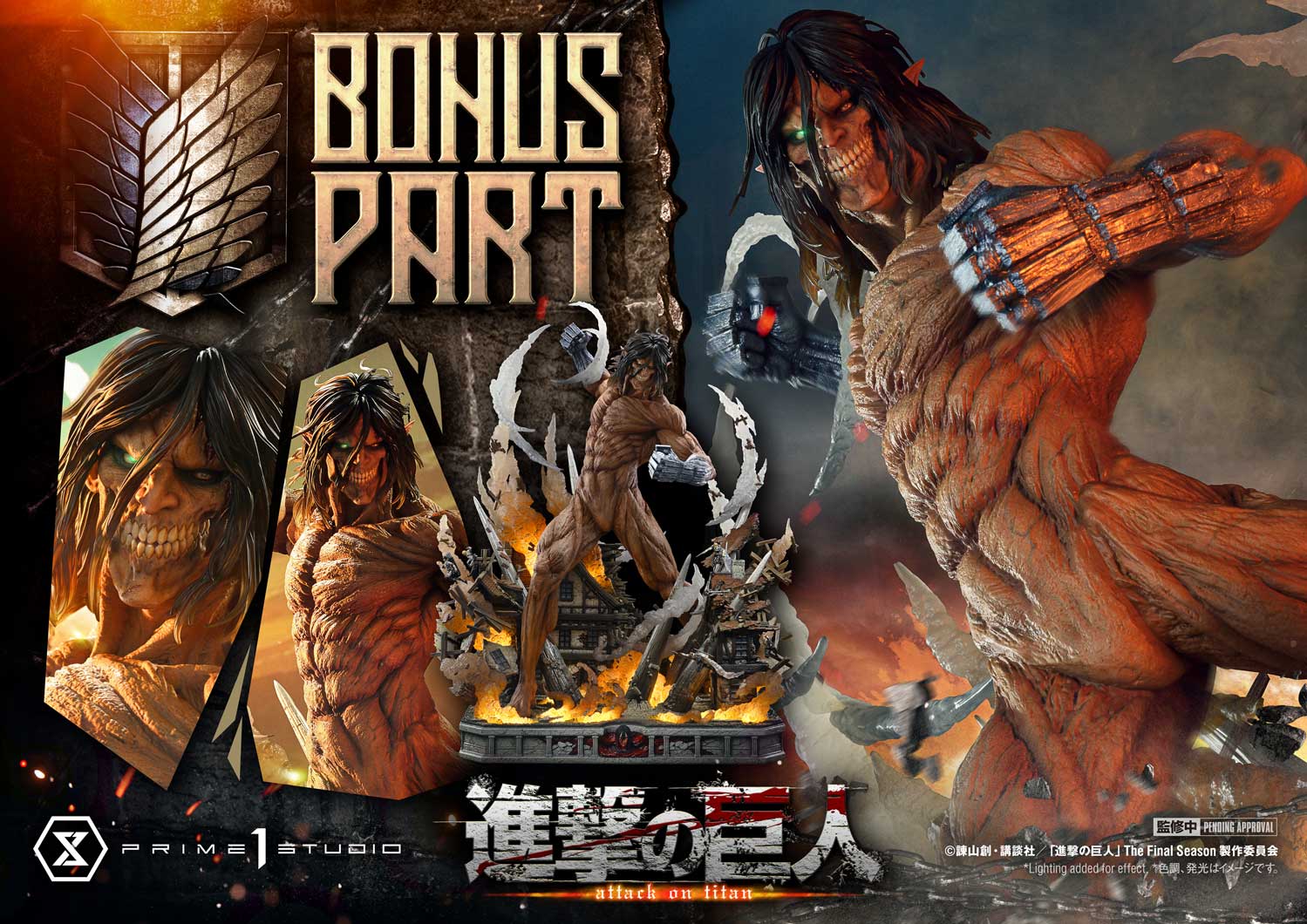 Attack On Titan Eren Yeager (TV Animation) Bonus ver. By Prime 1 Studio