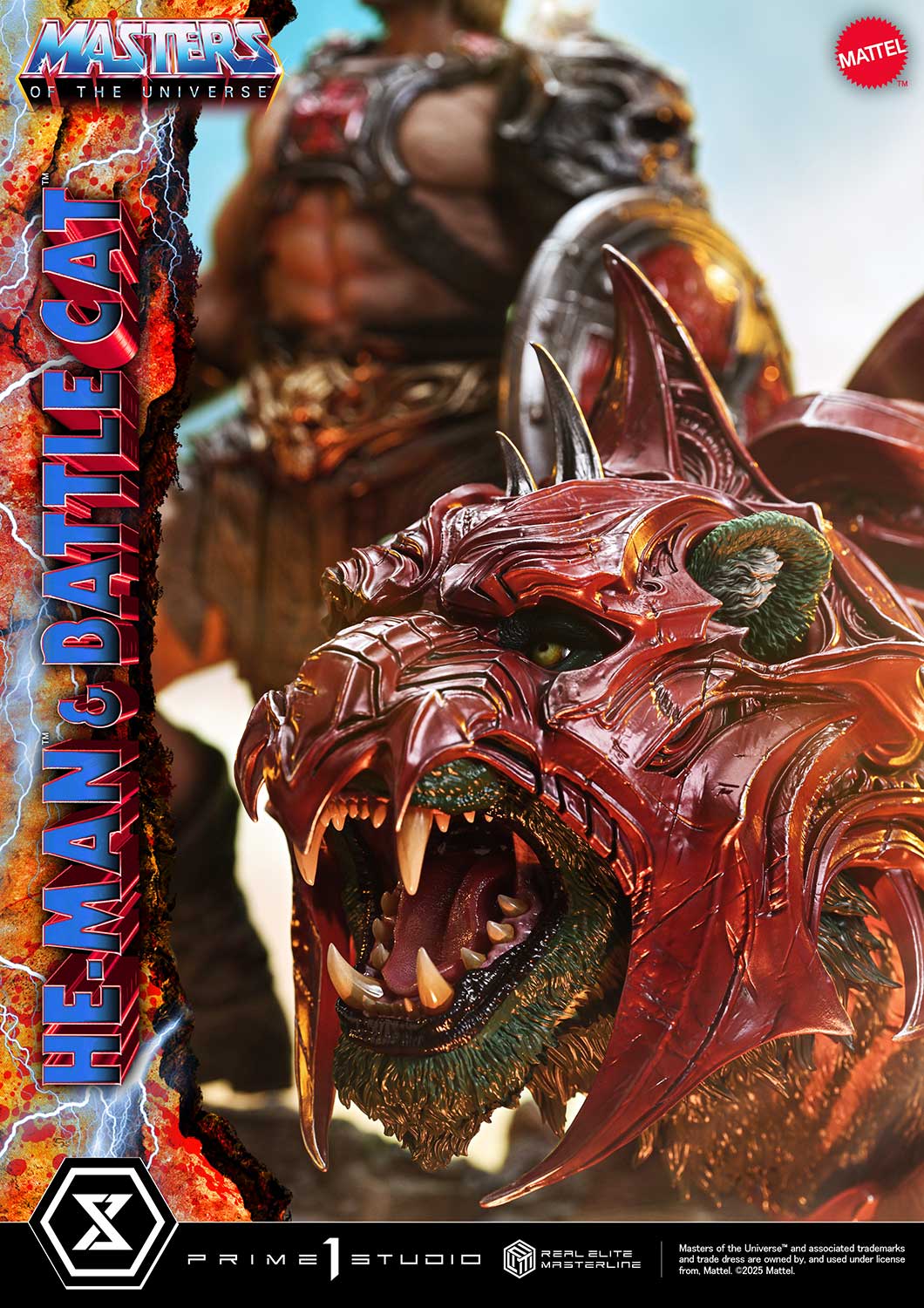 Masters of the Universe He-Man & Battle Cat Ultimate Bonus version By Prime 1 Studio
