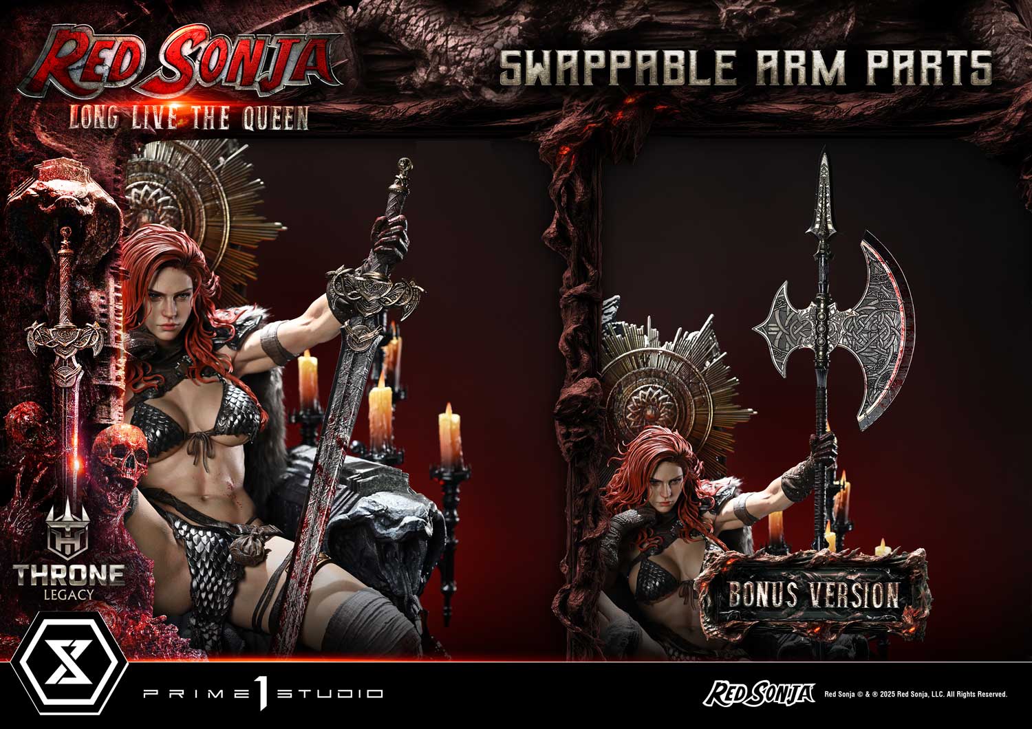Red Sonja favorite Long Live the Queen Bonus Version Statue By Prime 1 Studios