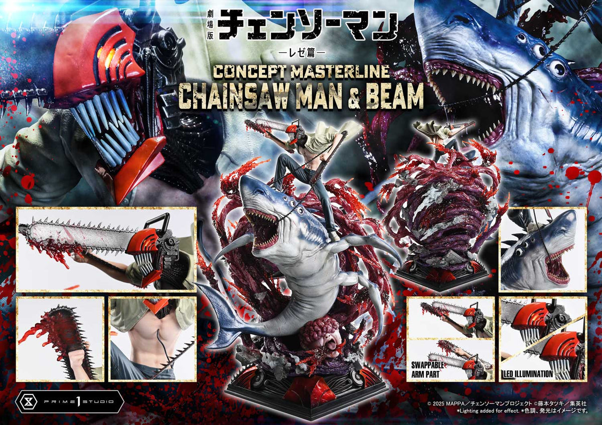 CHAINSAW MAN & BEAM (Reze Arc) Bonus Version 1/6 Statue By Prime 1 Studio