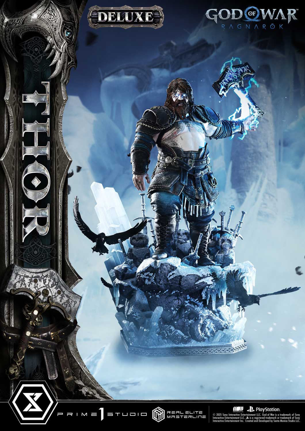 God Of War Ragnarok Thor Deluxe Bonus Version Statue By Prime1 Studios