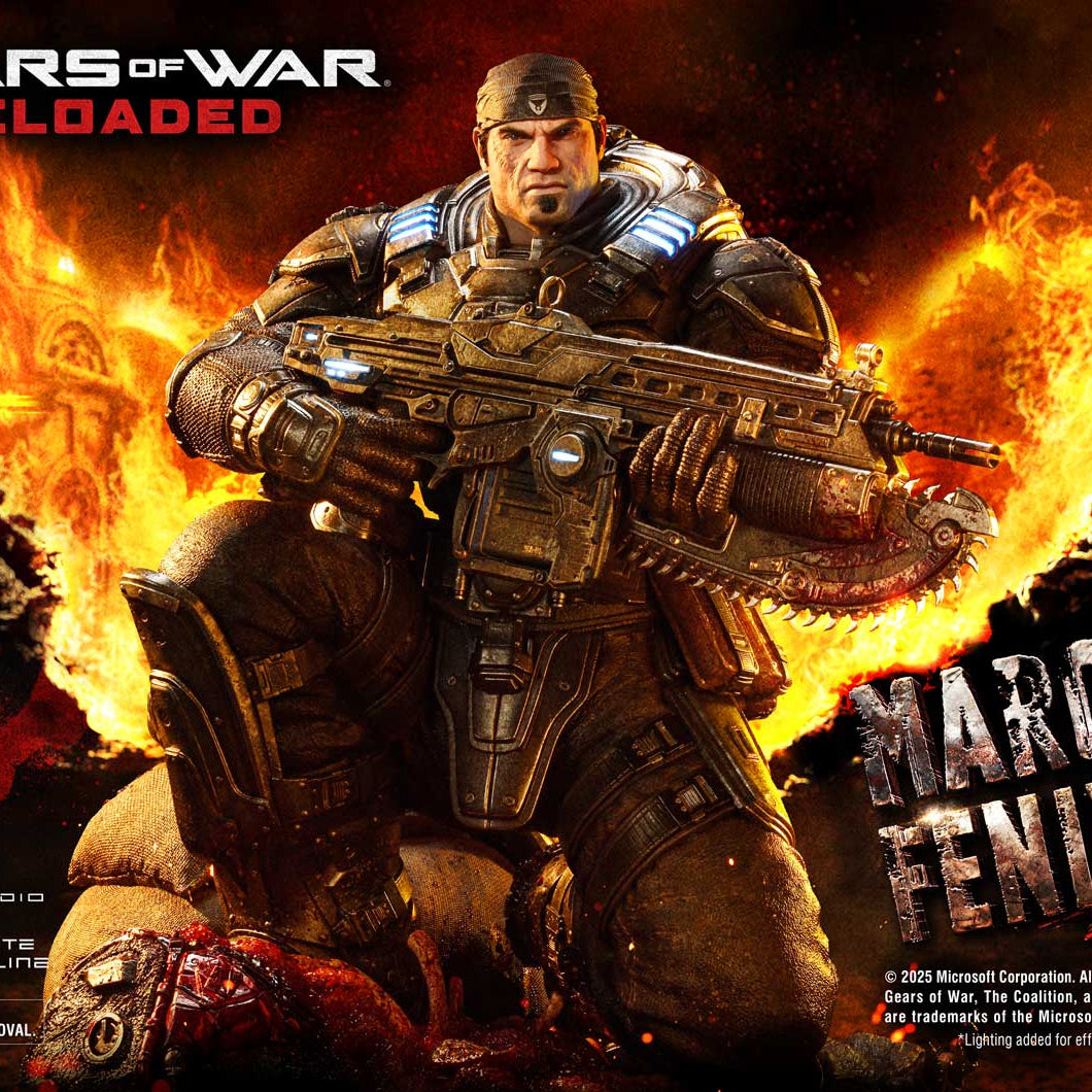 Gears of War Reloaded Marcus Fenix Ultimate Bonus Version Statue