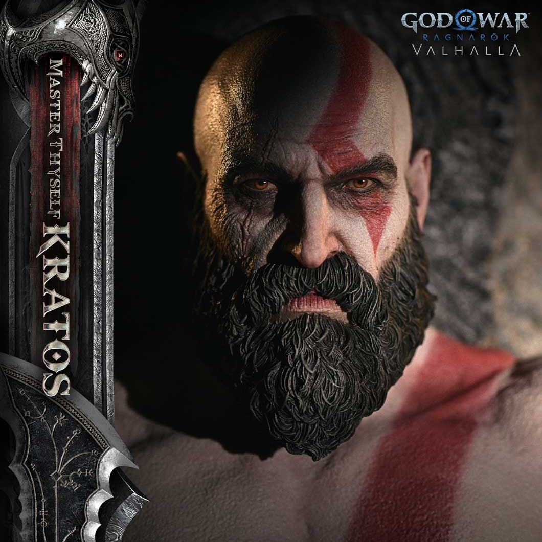 God of War: Ragnarok Master Thyself Kratos Bonus Version Statue