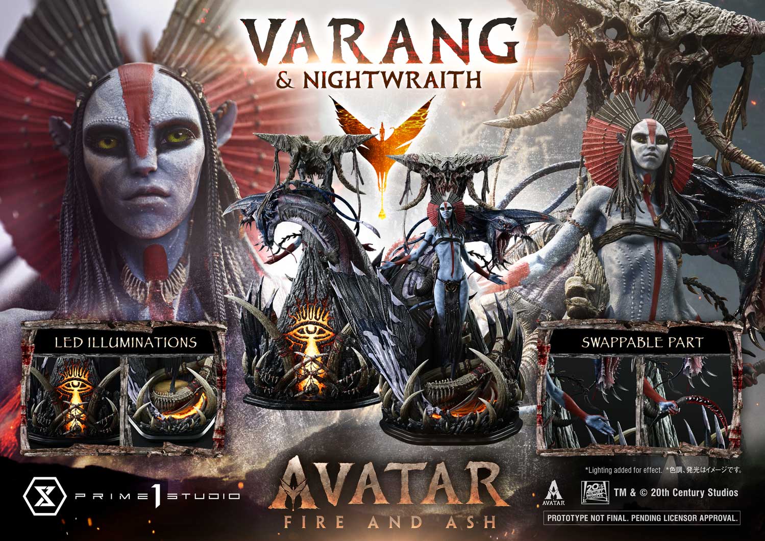 Fire and Ash (Film) Varang & Nightwraith Bonus Version Statue By Prime1 Studios