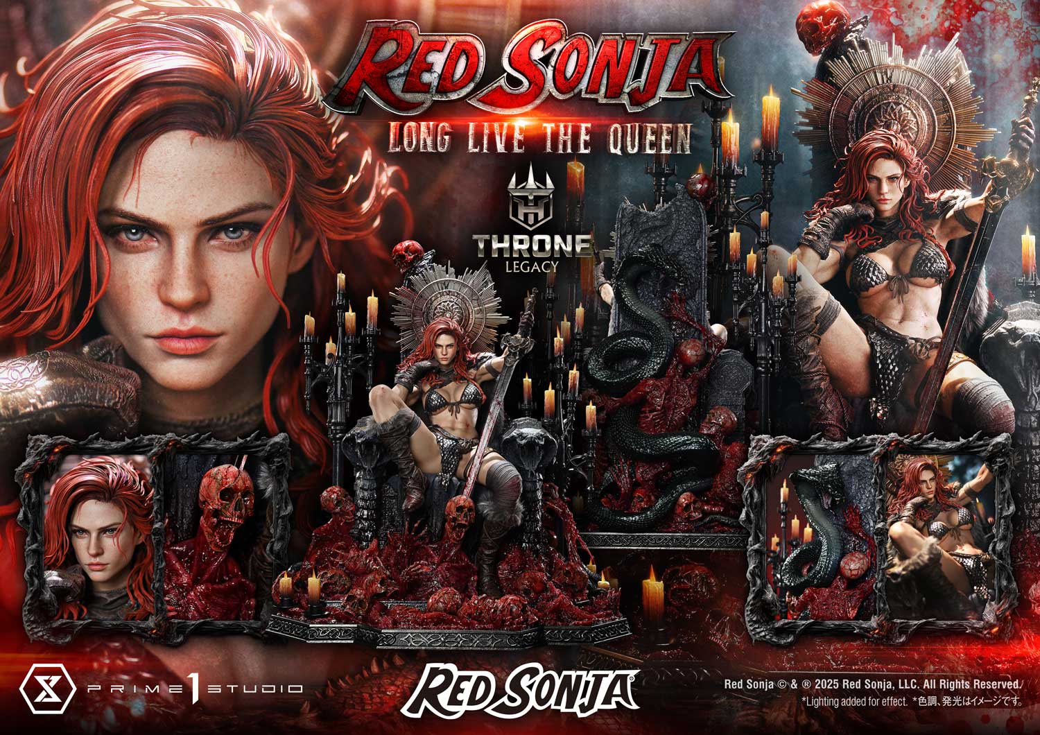 Red Sonja favorite Long Live the Queen Bonus Version Statue By Prime 1 Studios