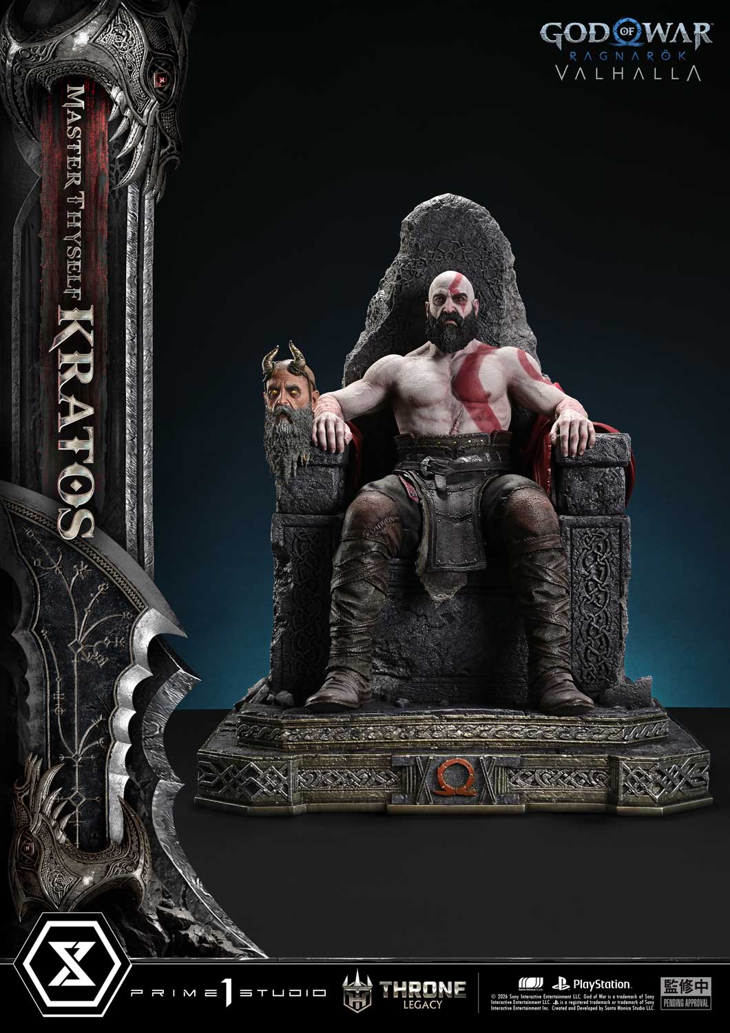God of War: Ragnarok Master Thyself Kratos Bonus Version Statue