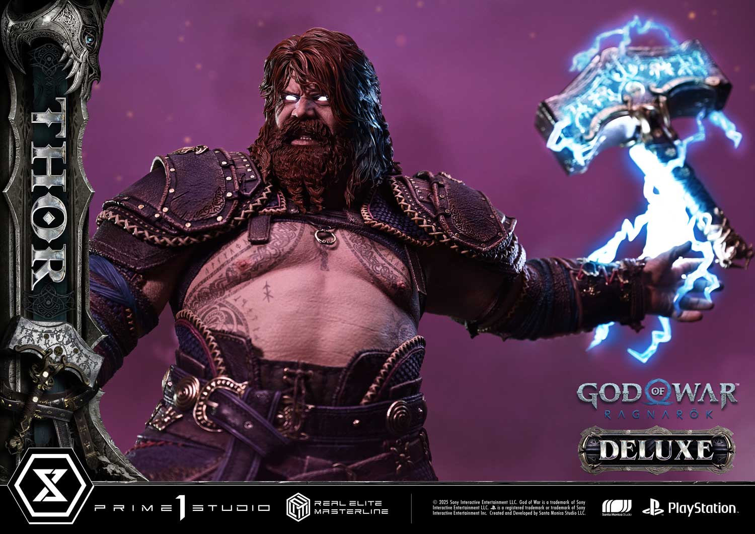 God Of War Ragnarok Thor Deluxe Bonus Version Statue By Prime1 Studios