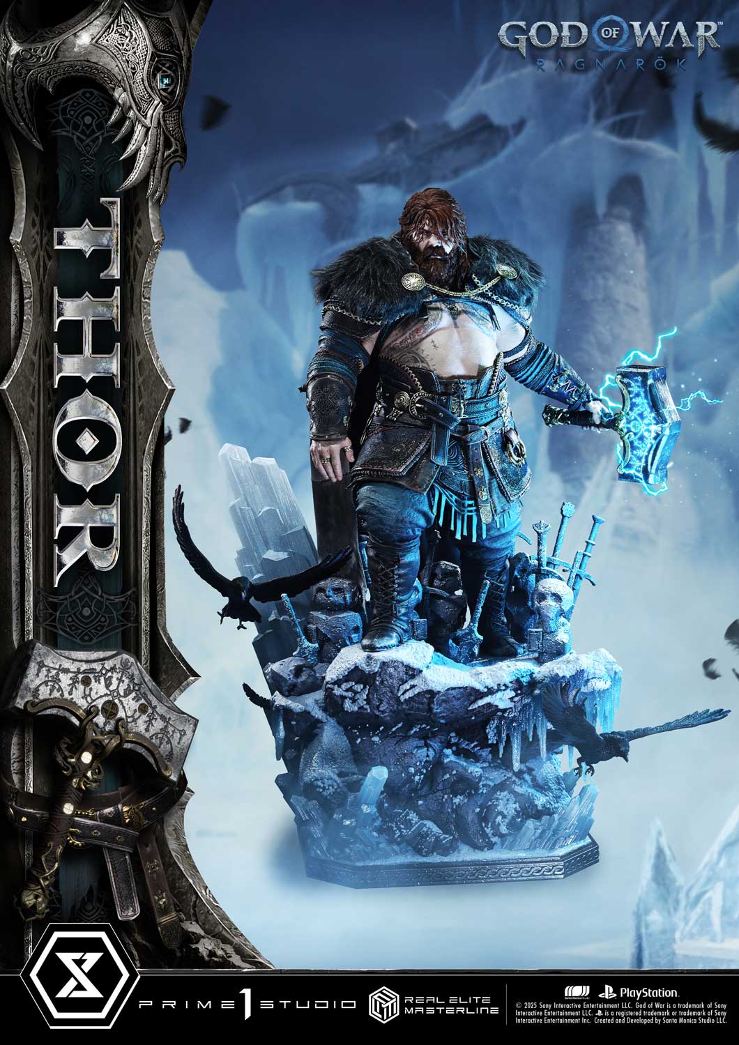 God Of War Ragnarok Thor Deluxe Bonus Version Statue By Prime1 Studios