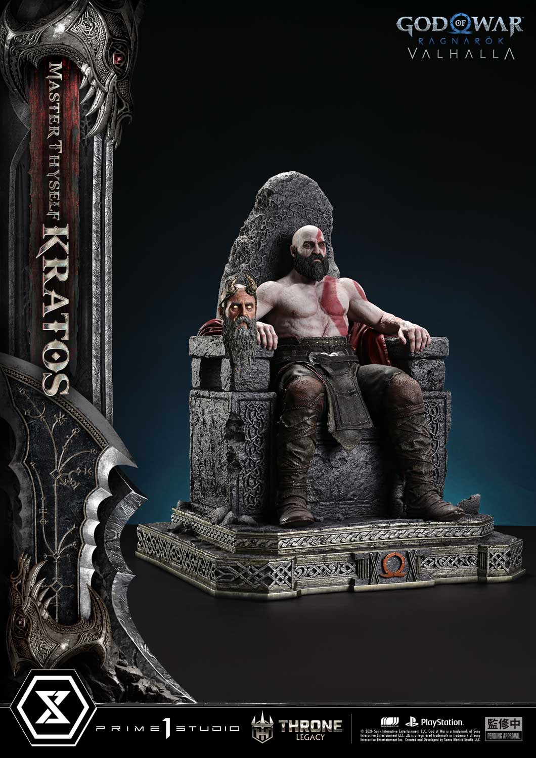 God of War: Ragnarok Master Thyself Kratos Bonus Version Statue