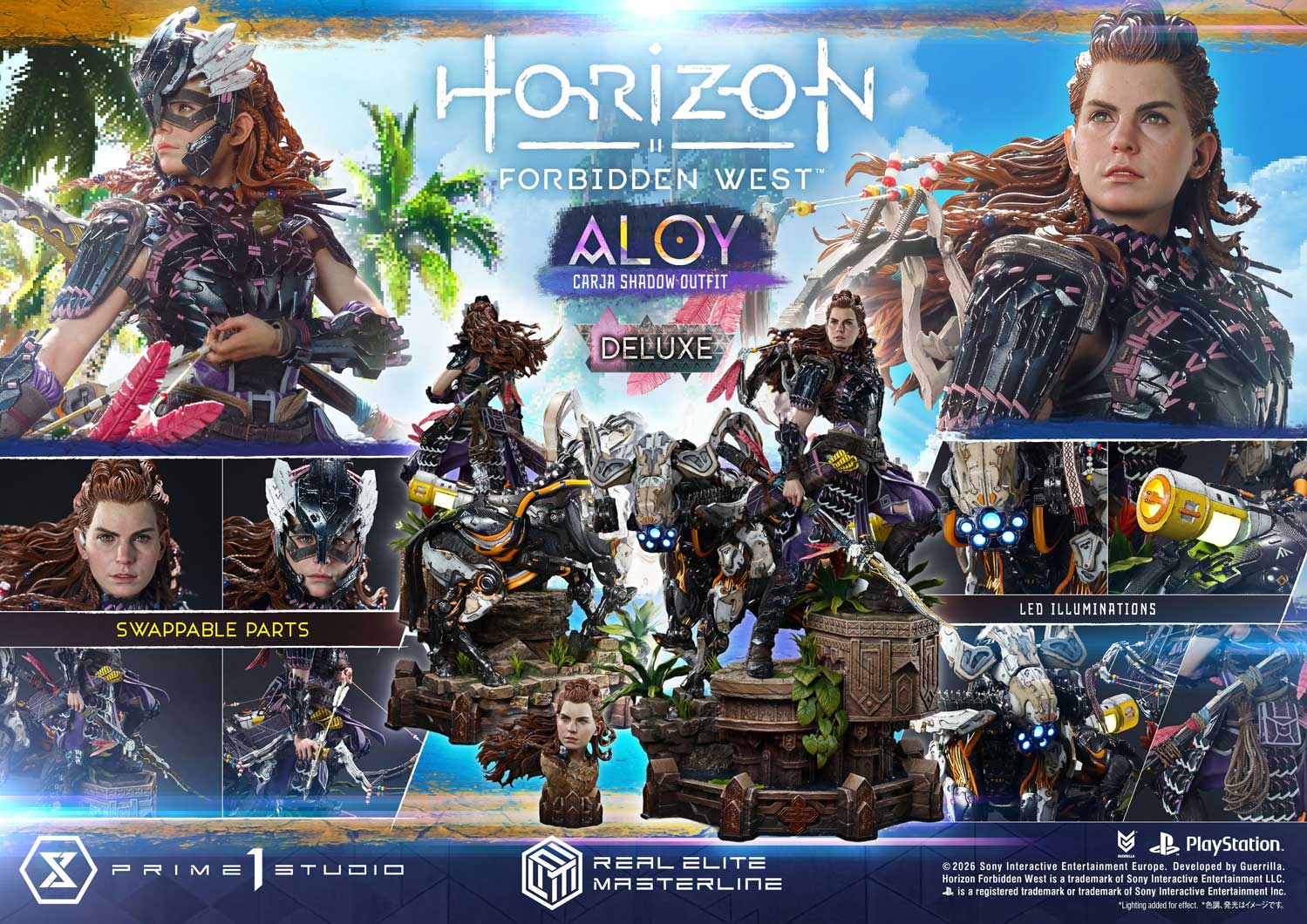 Horizon Forbidden West Aloy Carja Shadow Outfit DX Bonus Version By Prime 1 Studios