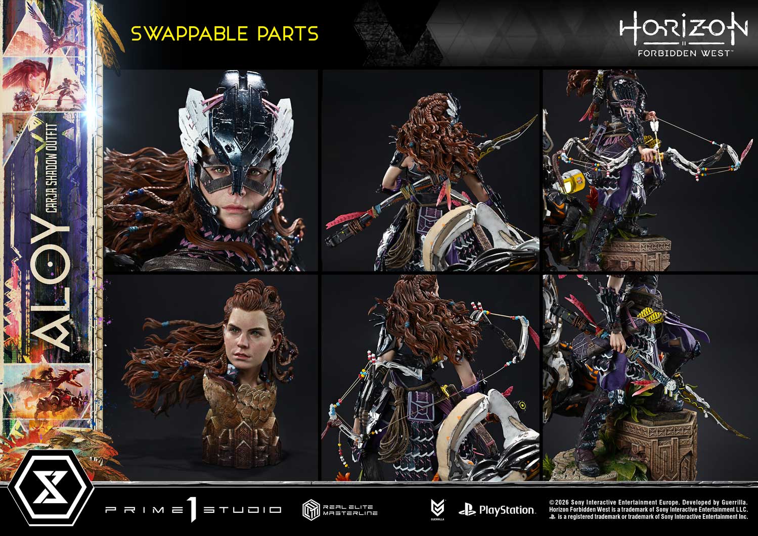 Horizon Forbidden West Aloy Carja Shadow Outfit DX Bonus Version By Prime 1 Studios