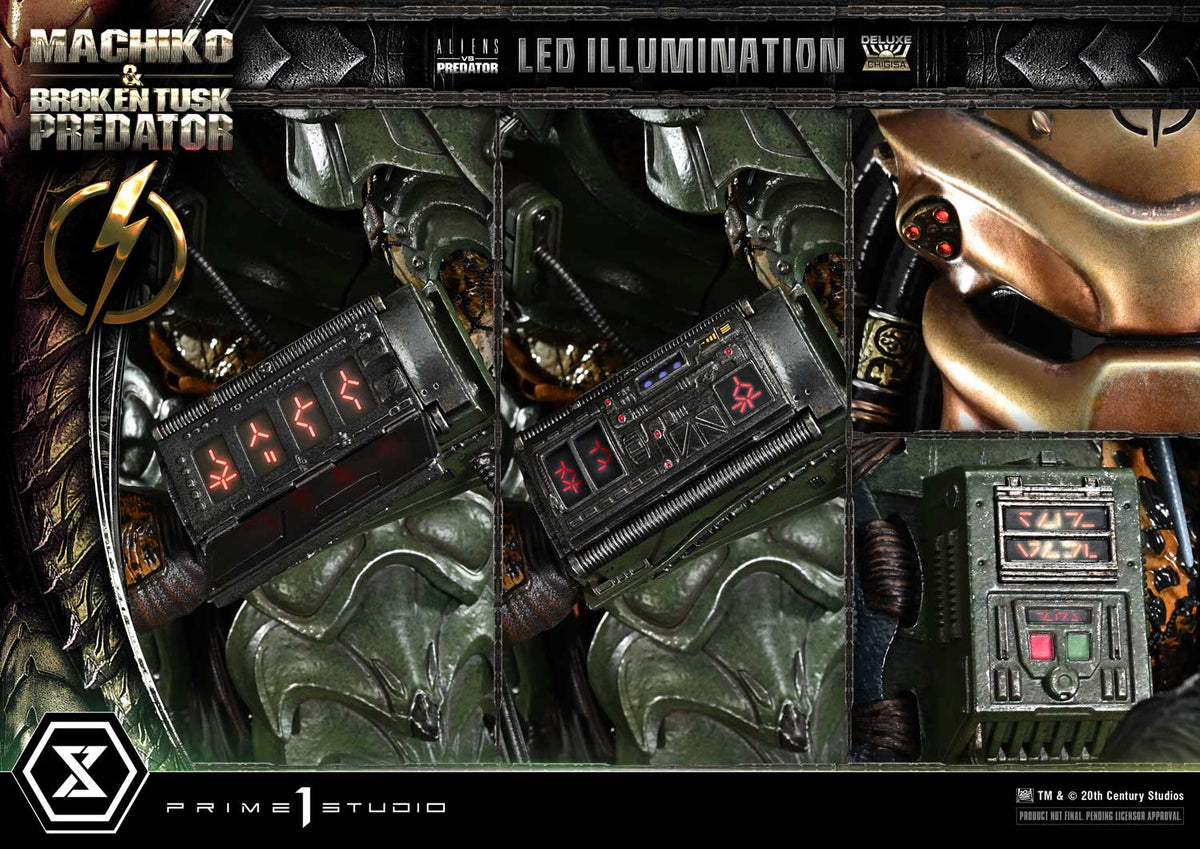 Machiko & Broken Tusk Predator (Aliens vs. Predator Comic) DX Bonus 1/4 Statue by Prime 1 Studio