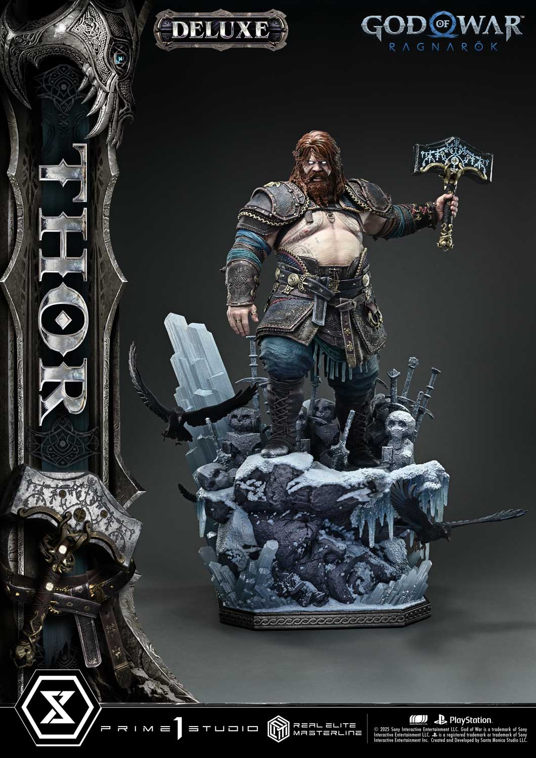 God Of War Ragnarok Thor Deluxe Bonus Version Statue By Prime1 Studios