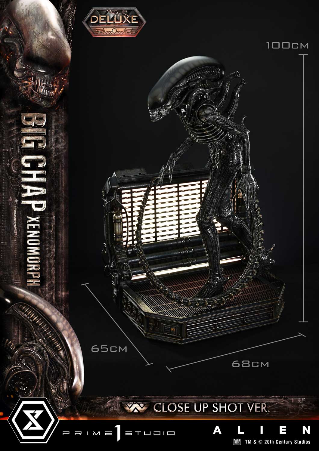 Alien (Film) Big Chap Xenomorph Close Up Shot ver. Deluxe Bonus By Prime1 Studio