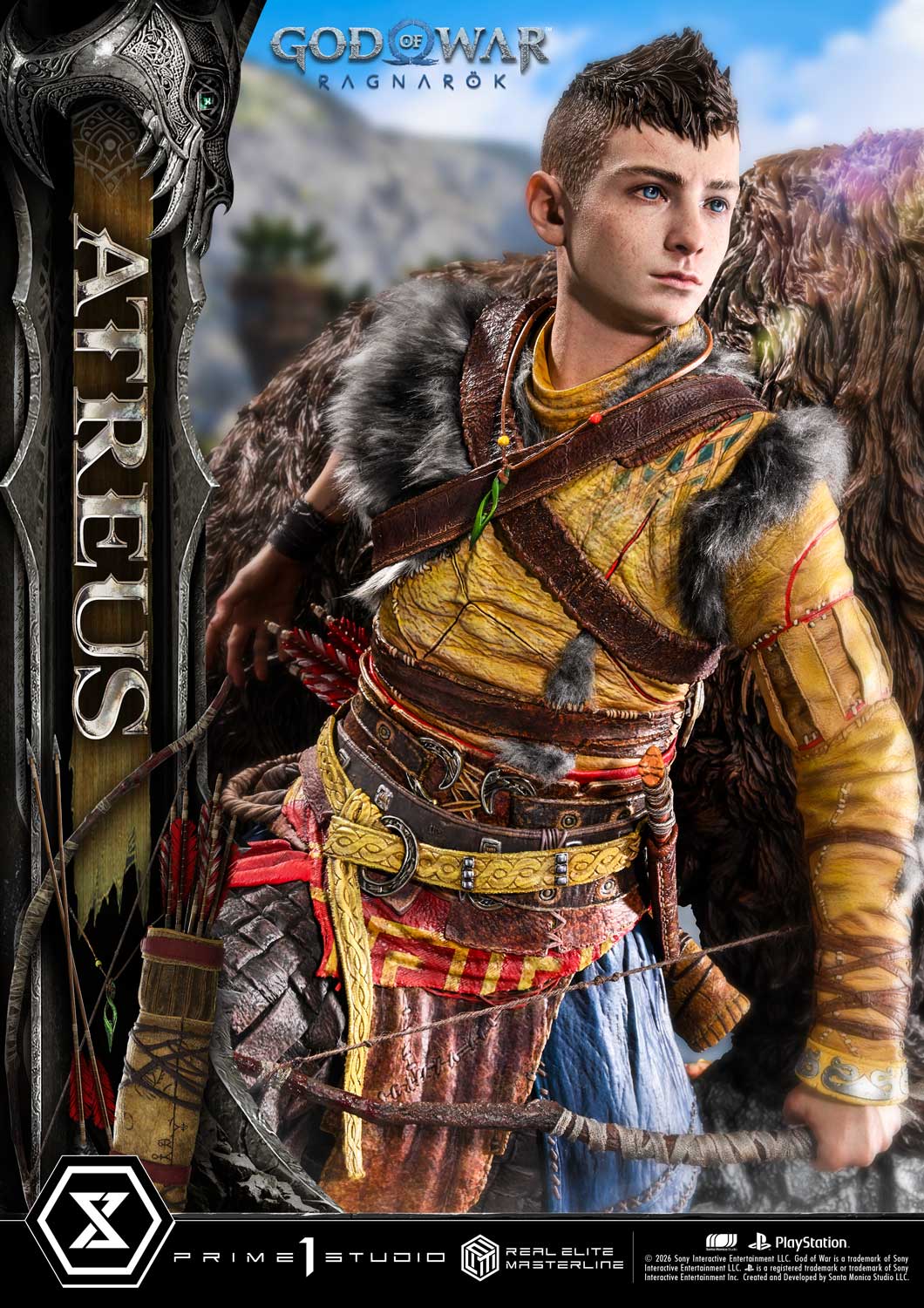 God Of War: Ragnarok Atreus Deluxe Bonus Version Statue By Prime1 Studios