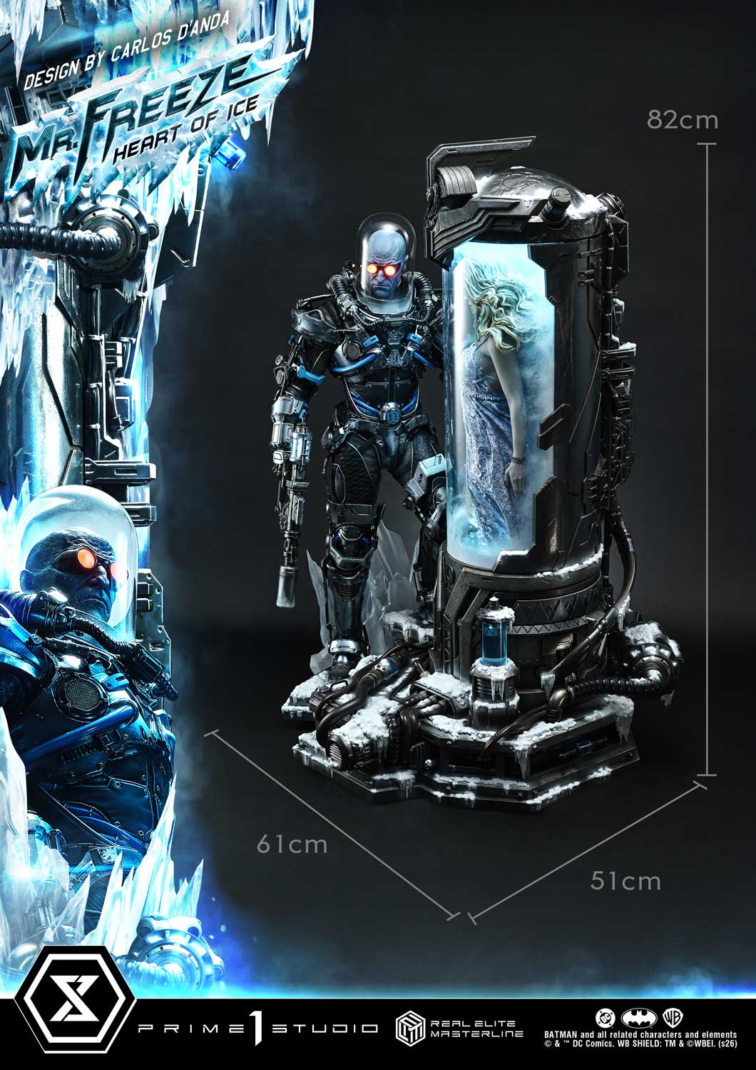 Mr. Freeze Heart of Ice (Design by Carlos D'Anda) DX Bonus Ver. 1/3 statue By Prime 1 Studio