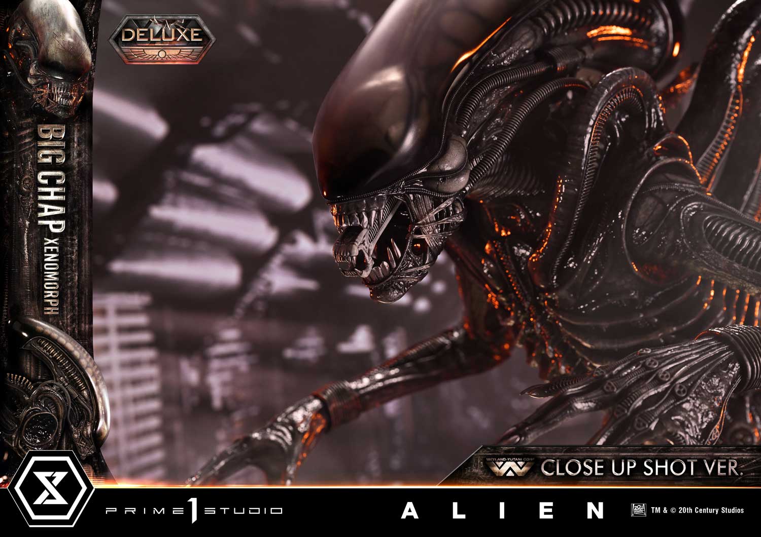 Alien (Film) Big Chap Xenomorph Close Up Shot ver. Deluxe Bonus By Prime1 Studio