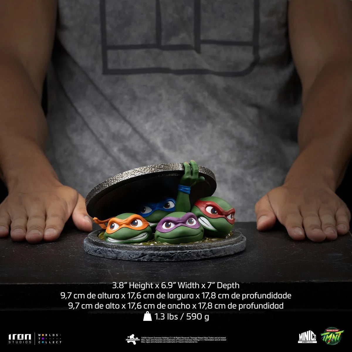 Teenage Mutant Ninja Turtles (1990) Movie Poster Sewer MiniCo By Iron Studios