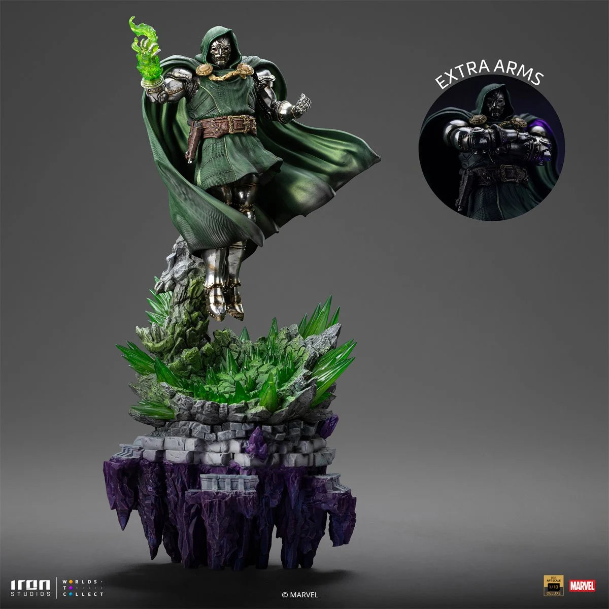 Doctor Doom Infinity Gauntlet Battle Diorama Deluxe Statue