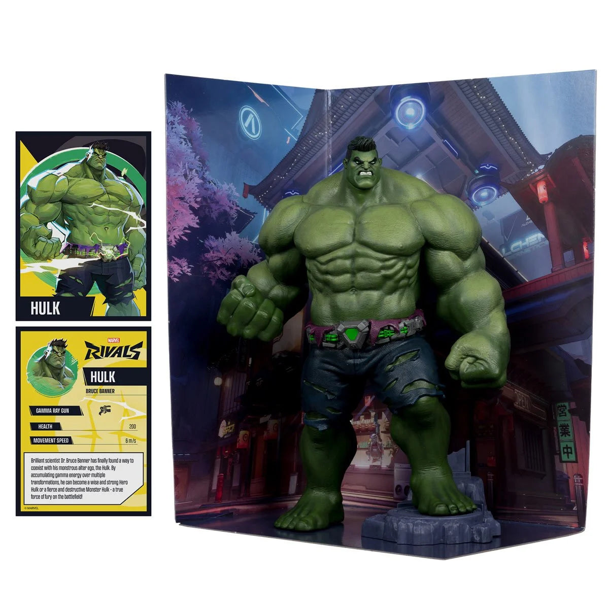 Marvel Rivals The Hulk Figure with Scene and Comic