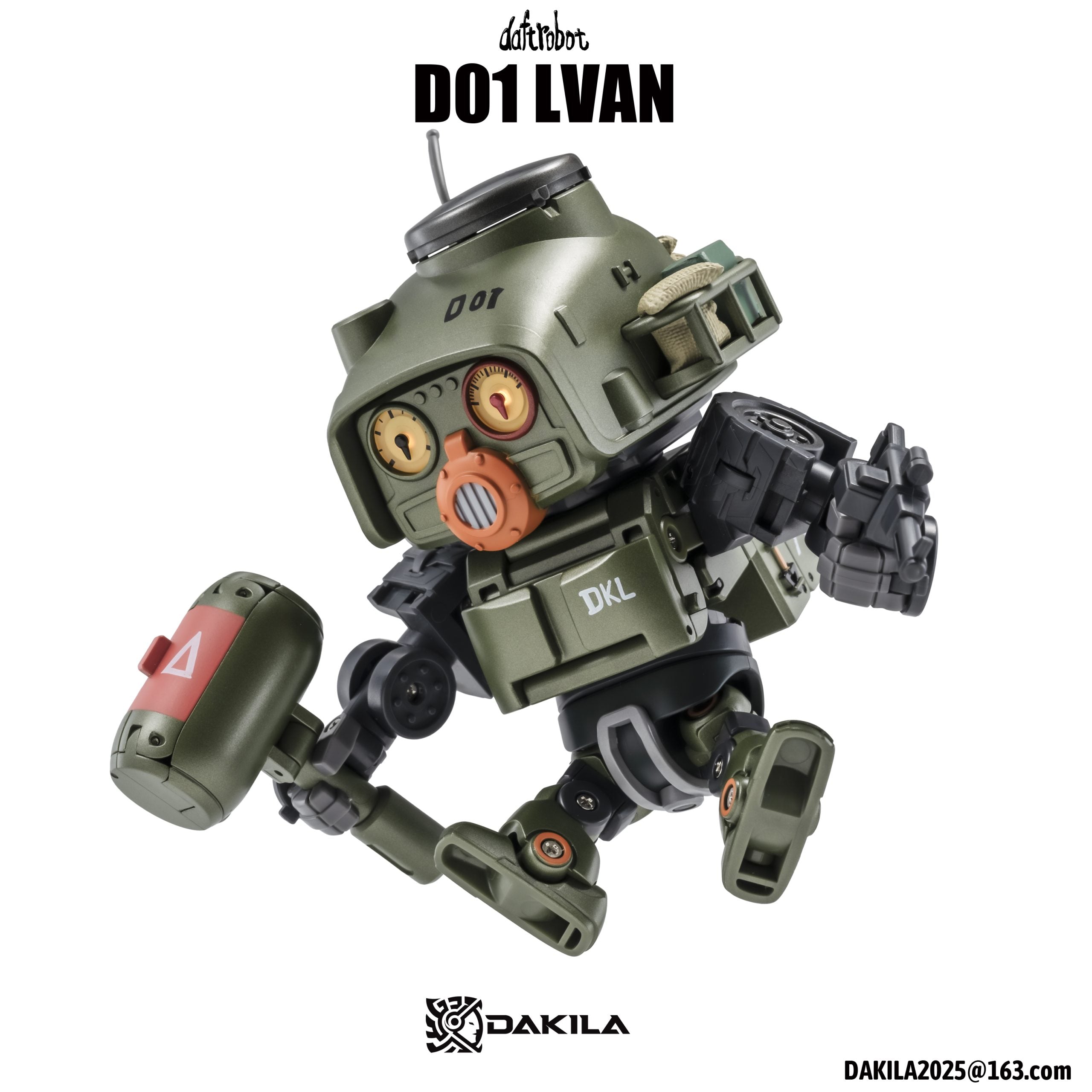 DAFTBOTS Series Hell March D01 LVAN Action Figure