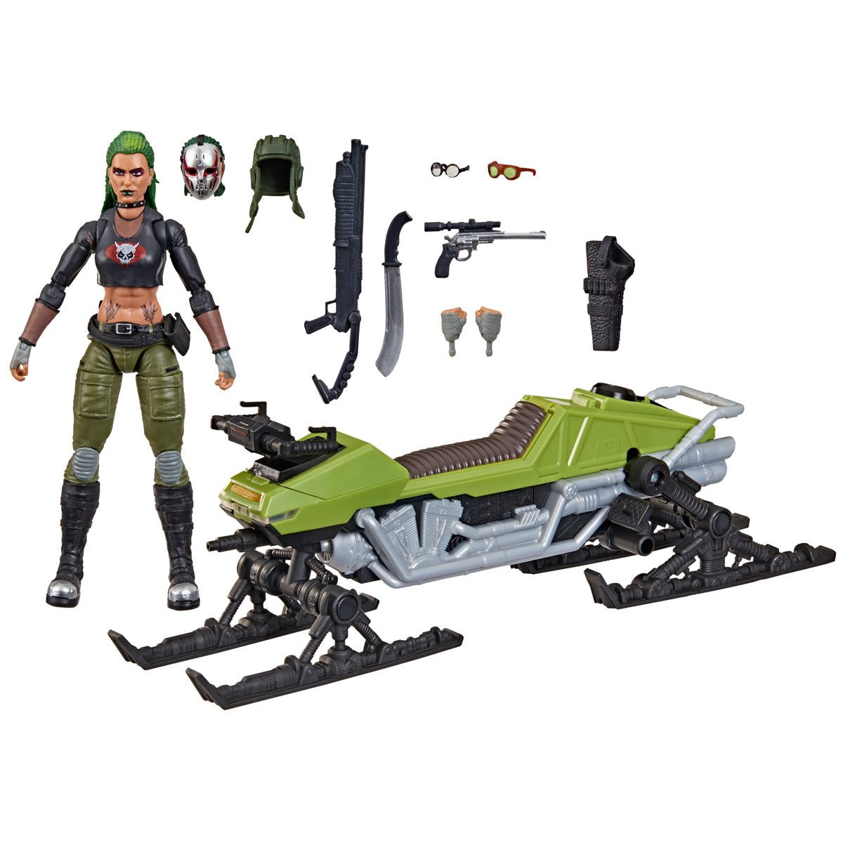 G.I. Joe Classified Series Zanya and Dreadnok Chameleon (Swamp Skier) Vehicle Action Figure
