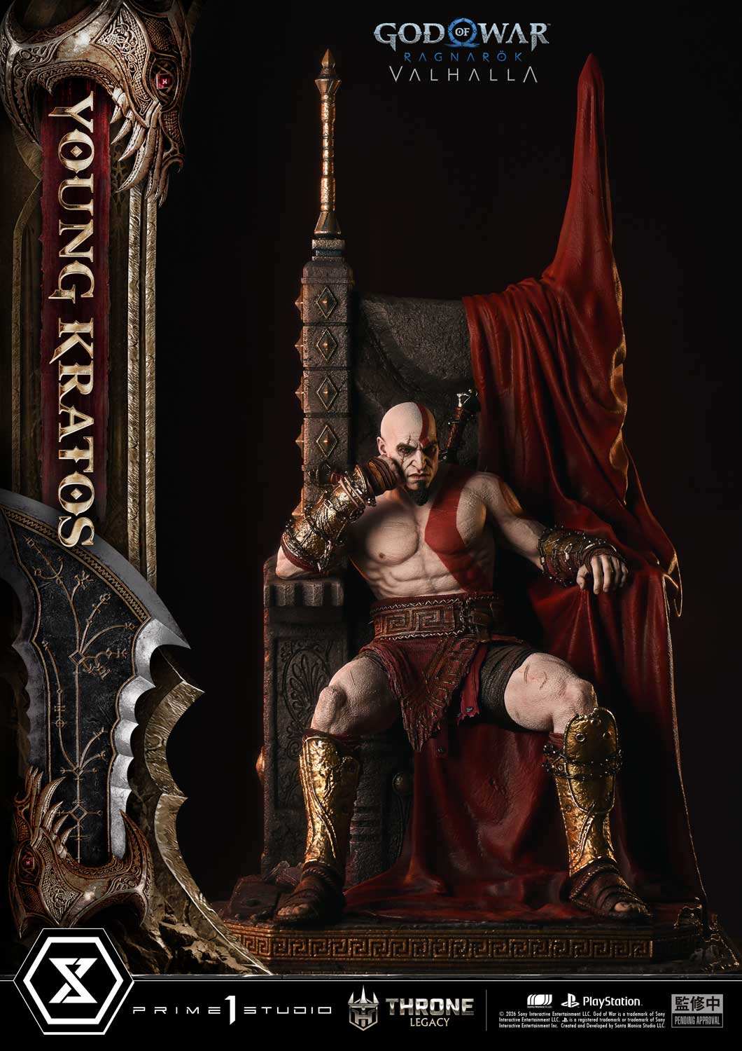 God of War: Ragnarok Young Kratos Bonus Version Statue