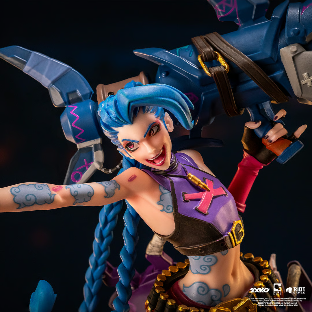 2XKO Jinx & Warwick Statue by PureArts