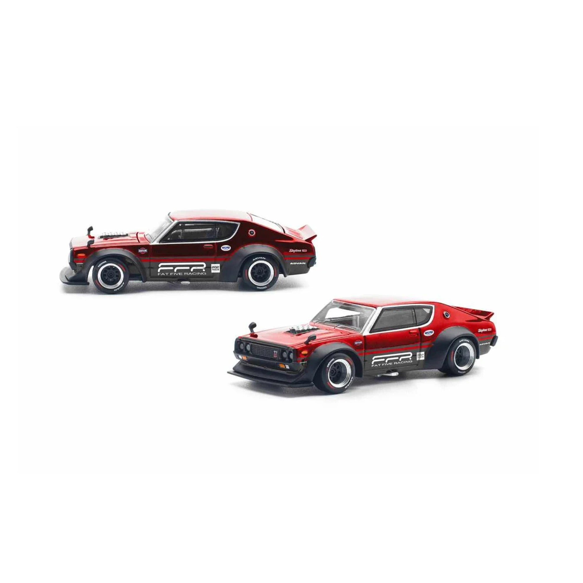 Pop Race x FFR 1:64 Nissan Skyline GT-R V8 Drift (Hakosuka / Kenmeri) 2025 Exclusive Box Set