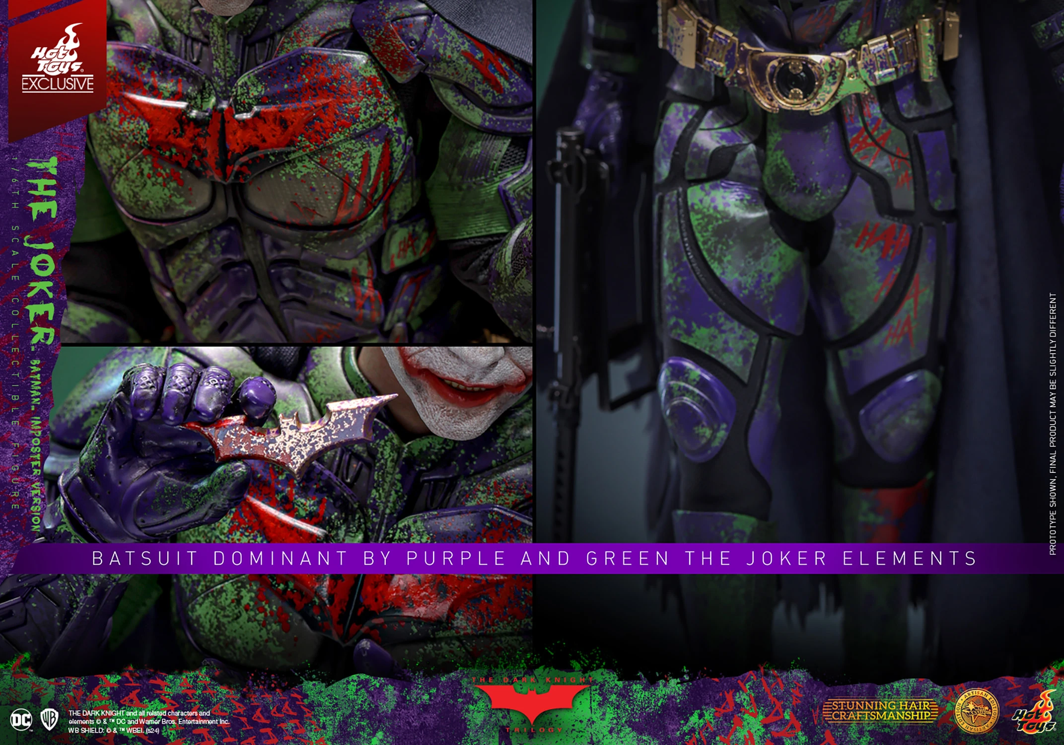 The Joker (Batman Imposter Version) (Artisan Edition) By Hot Toys