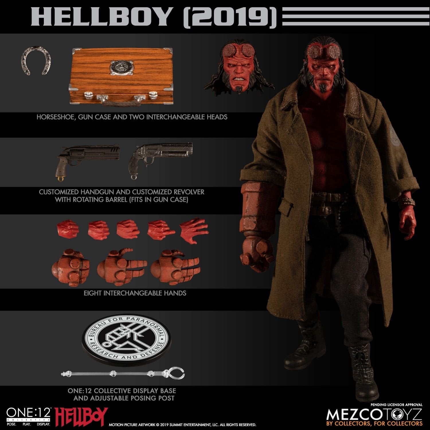 Hellboy (2019) One:12 Collective Action Figure By Mezco