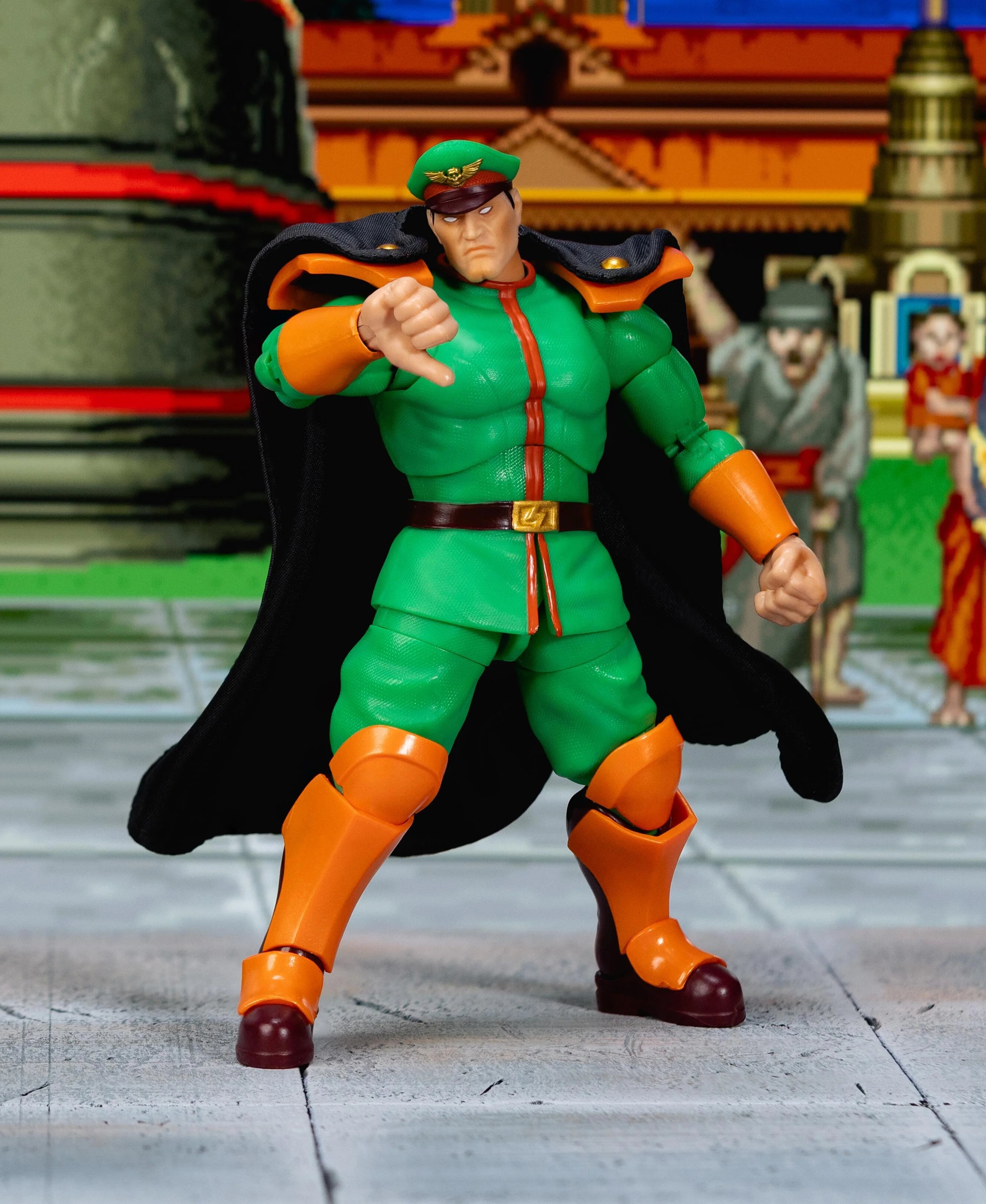 Ultra Street Fighter II M Bison (Green Player 2) SDCC 2025 Exclusive Action Figure