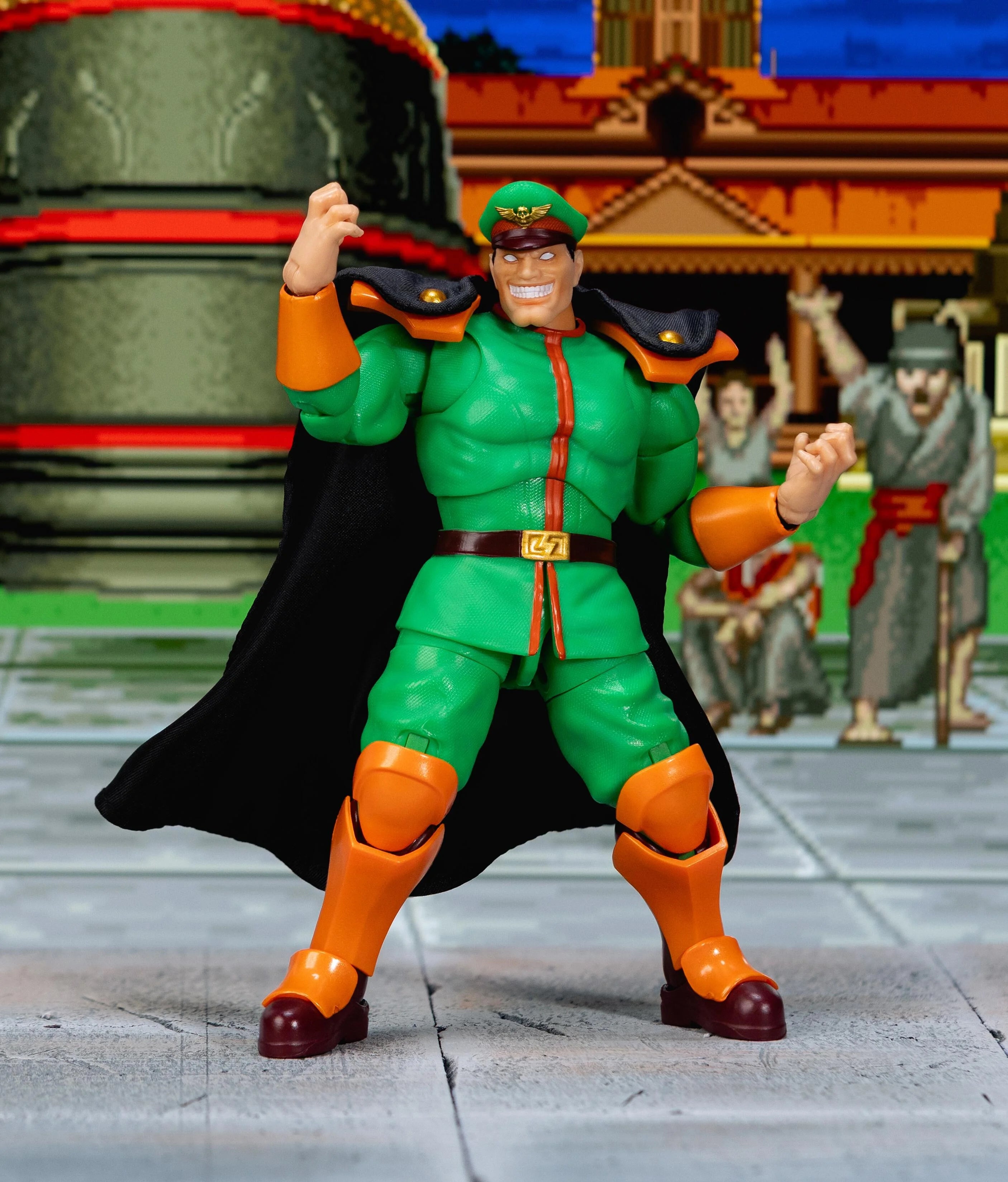 Ultra Street Fighter II M Bison (Green Player 2) SDCC 2025 Exclusive Action Figure