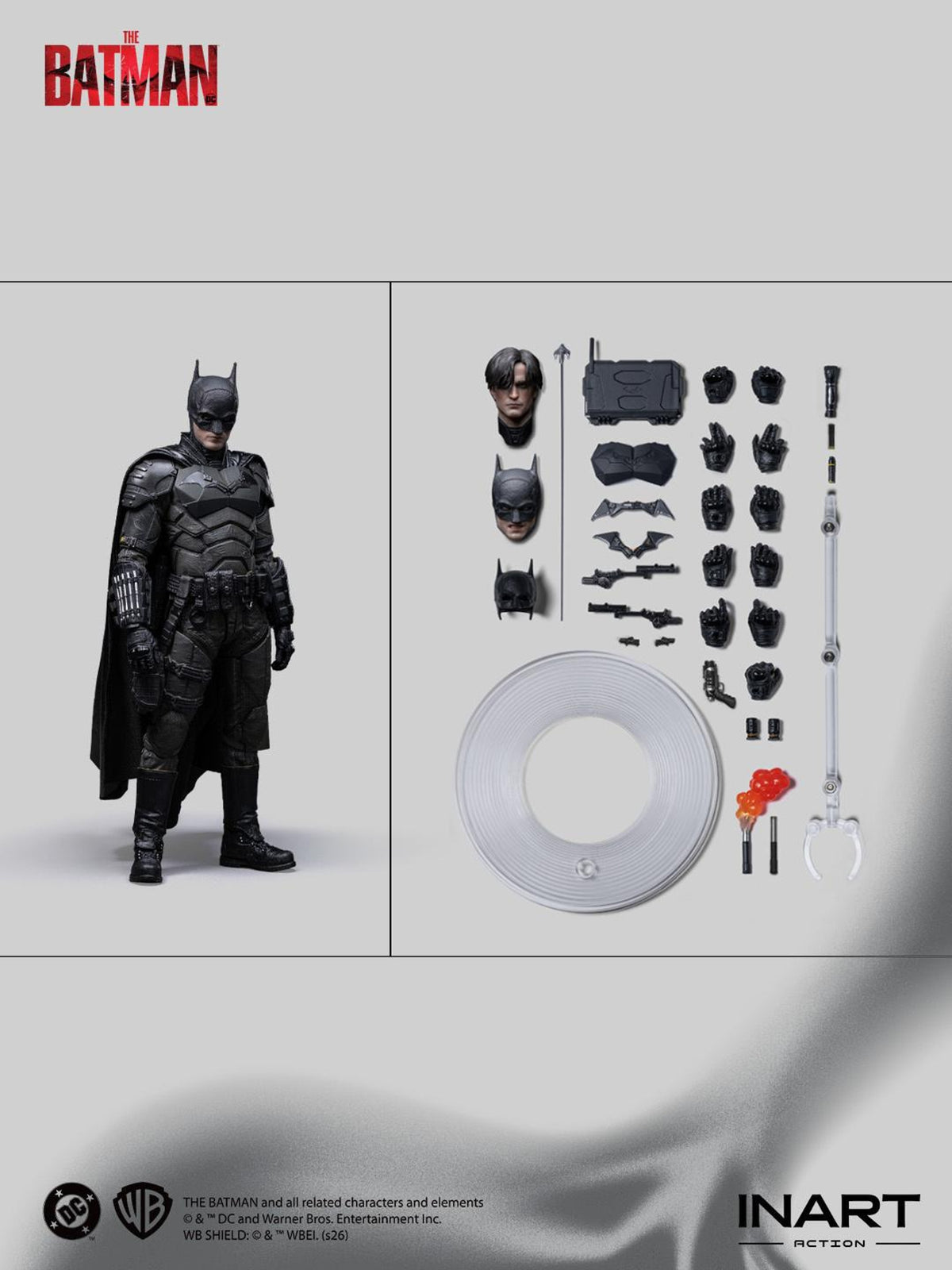 [Pre-Order Deposit] The Batman - Batman Action Figure 1/12 Scale Figure by Inart Action