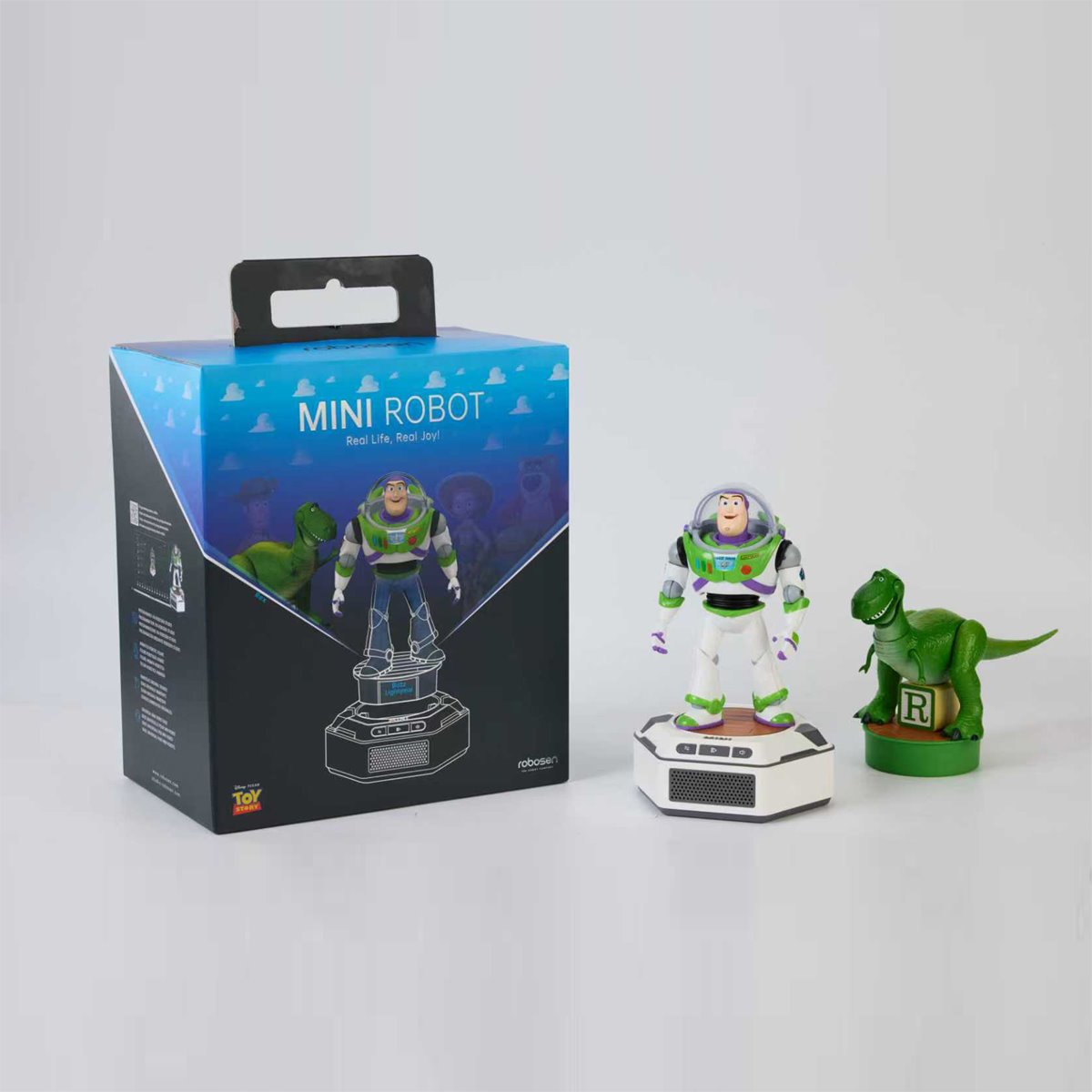 Toy Story Mini Robots Pals Pack Buzz Lightyear and Rex Robots with Base by Robosen