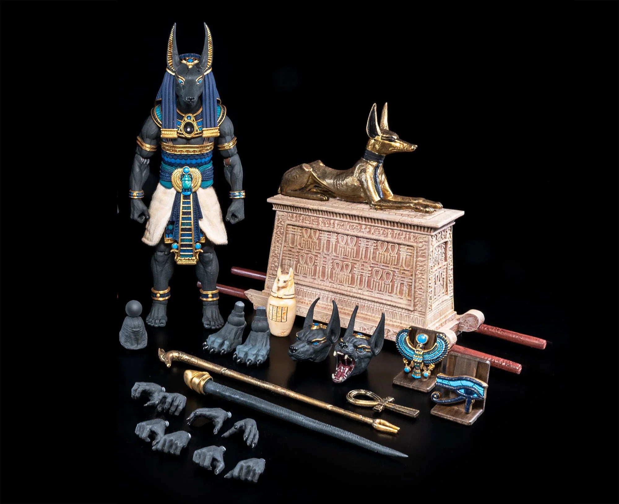 Figura Obscura Anubis (Black and Blue Ver.) Action Figure