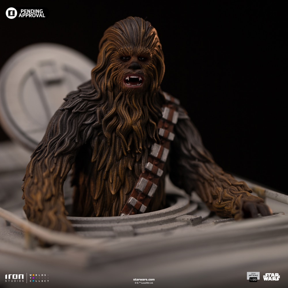 AT-ST and Chewbacca (Star Wars: Return of the Jedi) Demi Art Scale 1/20 Statue by Iron Studios