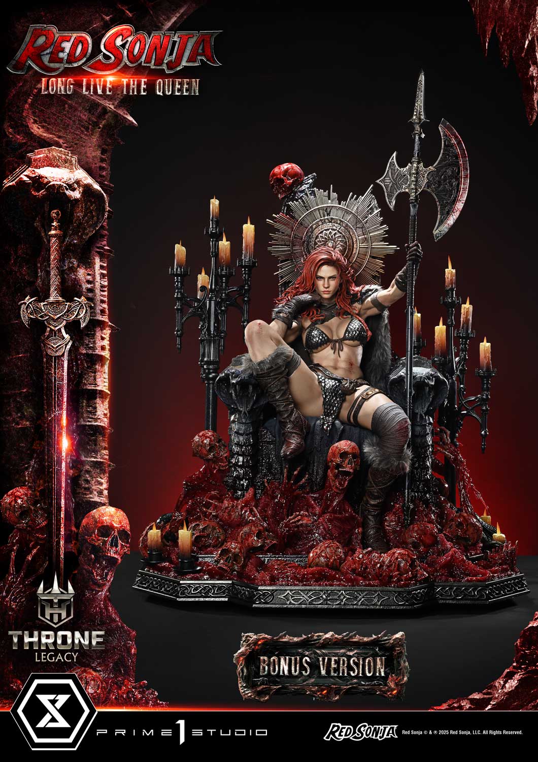 Red Sonja favorite Long Live the Queen Bonus Version Statue By Prime 1 Studios