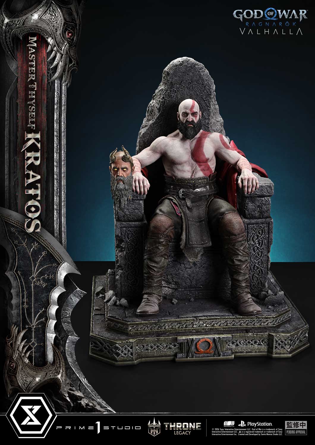 God of War: Ragnarok Master Thyself Kratos Bonus Version Statue